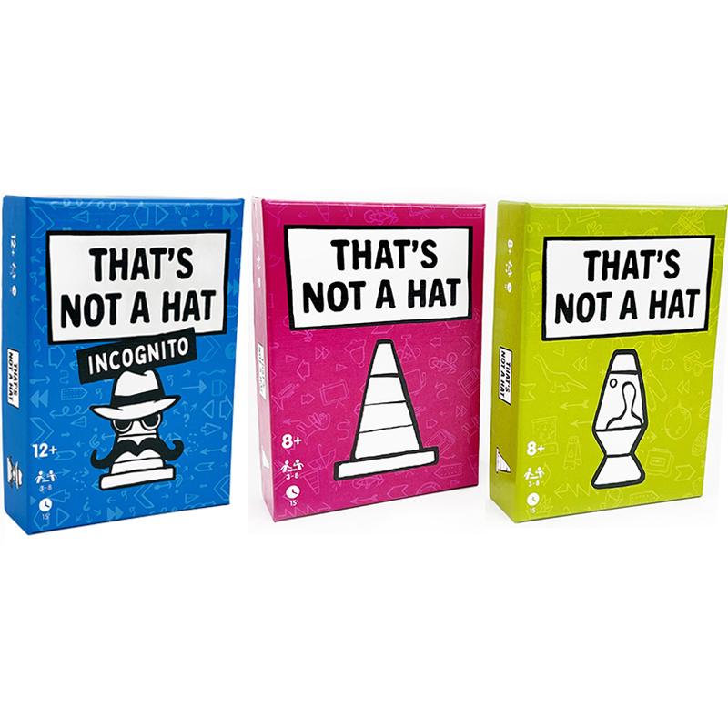 Unique That’s Not a Hat Party Board Game Card English Tabletop Games for 3-8 Players
