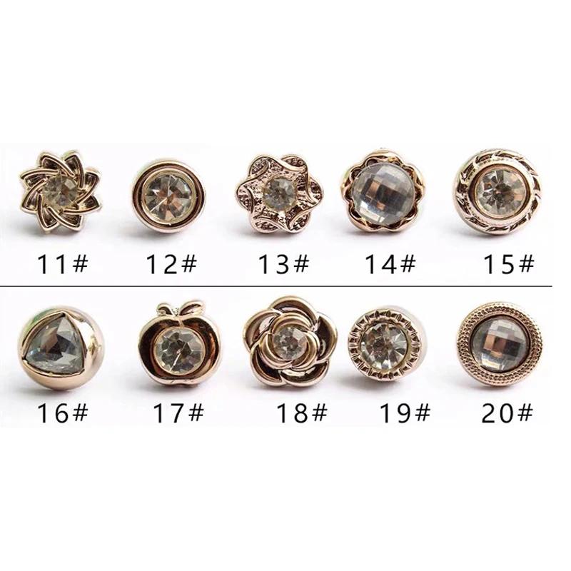 10Pcs/Lot Button Brooch Prevent Accidental Exposure Buttons Brooch Badge Cufflinks Button Detachable Buttons Sewing Accessories
