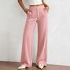 Women's Versatile Wide Leg Pants Business Casual Flattering Color for Work Commute