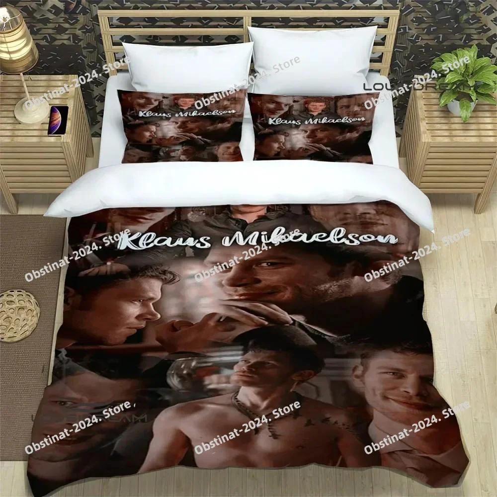 The originals Klaus Mikaelson Beding Set Printed Bed Linen Set With Pilowcase Soft Duvet Cover Soft Single Double Quen Super King-Sized Dimensionsd