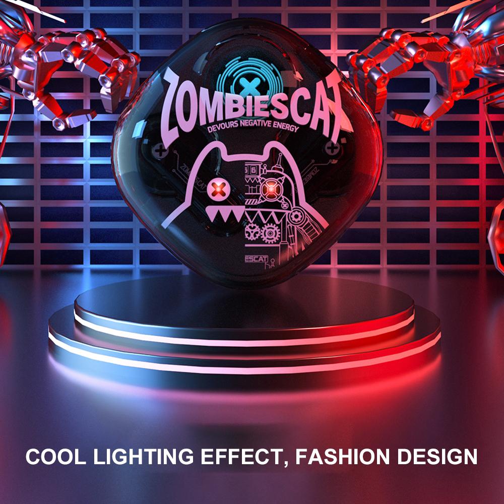 ZOMBIESCAT B2 Wireless Earbuds BT5.3 Earphone, Lightweight and Ergonomic Design, Low Latency Rechargeable Battery, Cool