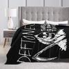 D-Deftoness Nu Metal Throw Blanket Warm Soft Flannel For Girls Boys Airplane Travel Couch Bed Comfortable Sofa Cover