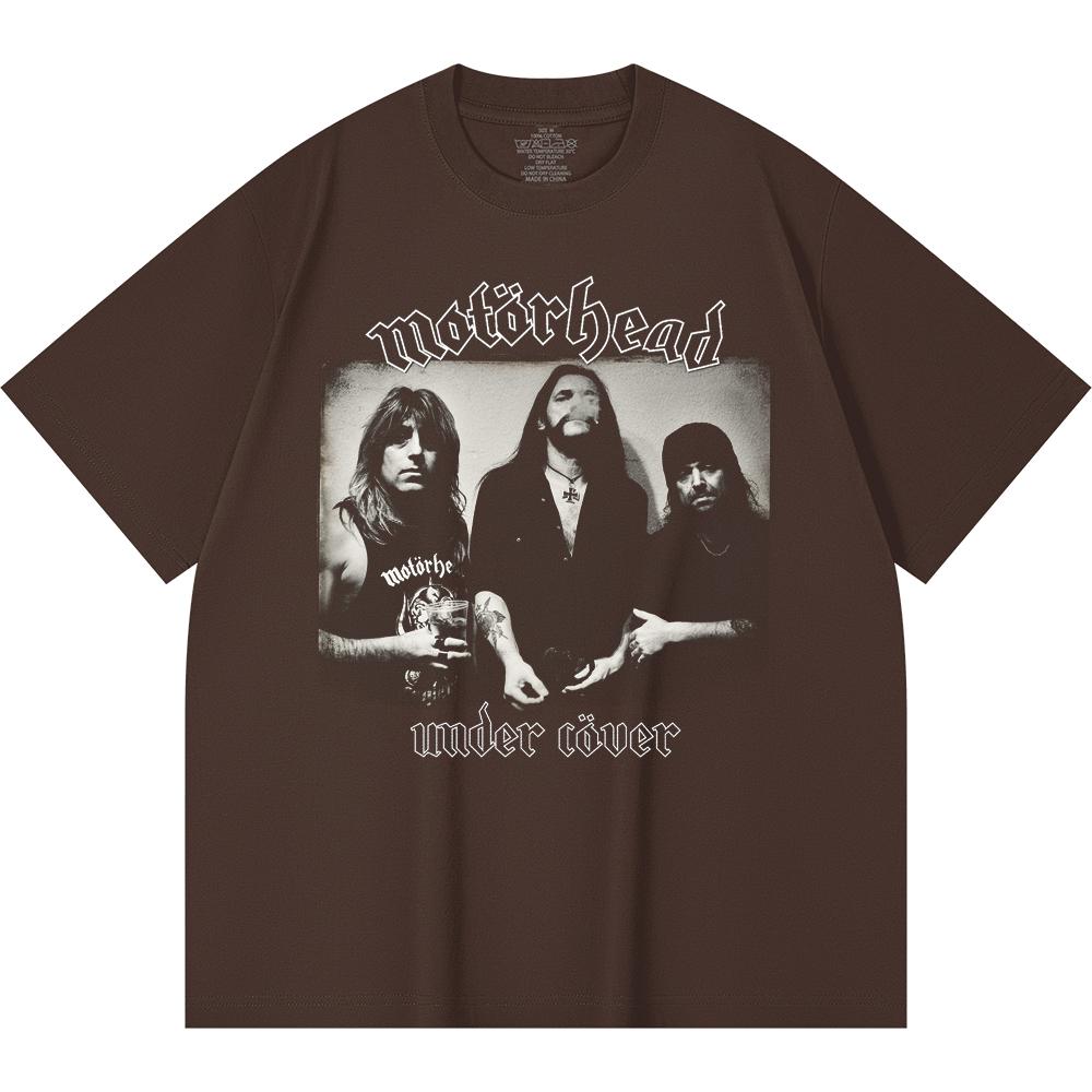 230 Gsm 100% Cotton Heavy Metal T-Shirt  Rock Band Popular Music Print Unisex Heavy Cotton T Shirt