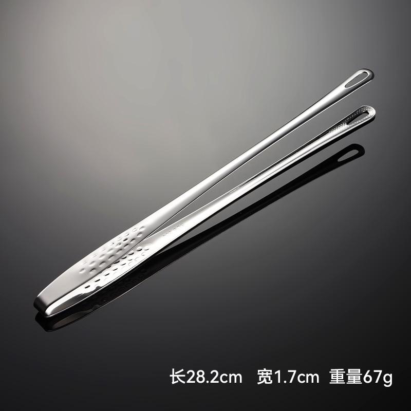 Customized 304 Stainless Steel Food Clip Barbecue Clip Multi-specification Barbecue Shop Tool Titanium-plated Outdoor Hotel Public Chopstick Clip