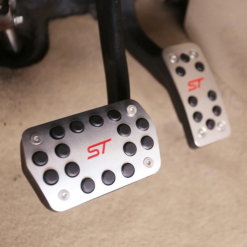 FOAL BURNING Car Accelerator Pedal Brake Pedal Clutch Pedals Cover for Ford Focus 2 MK2 3 4 MK3 MK4 Kuga Escape ST 20