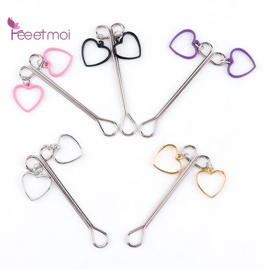 Breast Clamp Clip Comfortable Long Metal Love Heart Shape Breast Lifespan