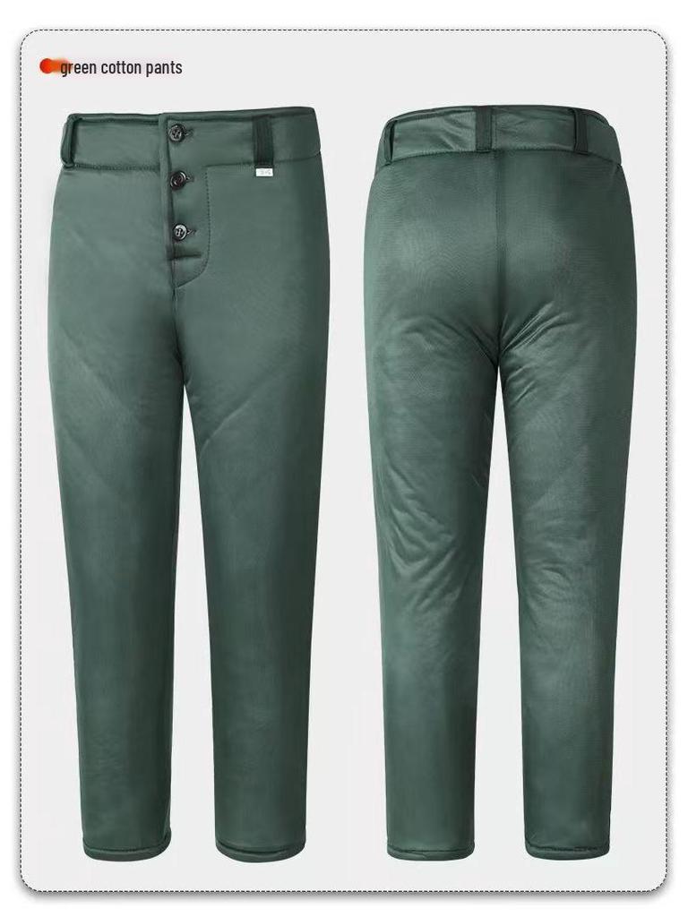 Zero Three Thermal Elastic Cotton Outfit: Warm Jacket & Pants for Outdoor Winter and Cold Storage Activities