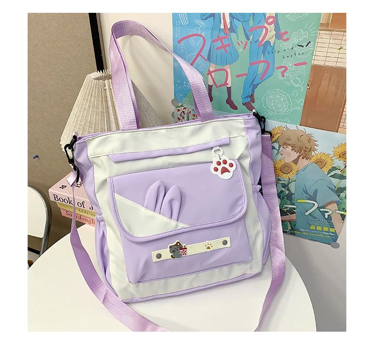 2025 New High-value Versatile College Students In Class Shoulder Bag Commuting Large-capacity Tote Bag Simple Messenger Bag