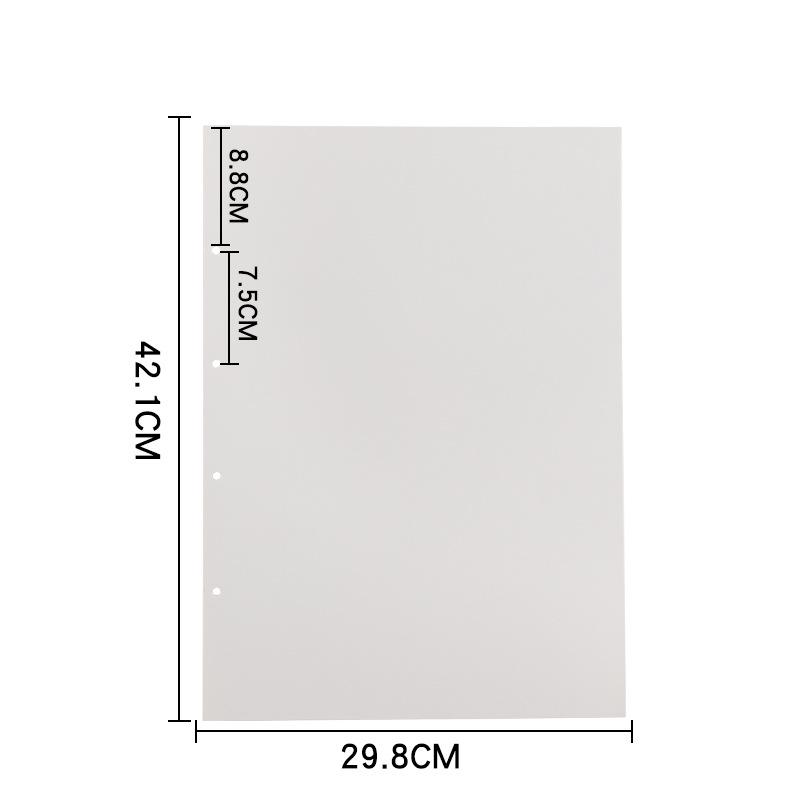 Uau A3 Grande Portfólio de Arte com Folhas Soltas em Papel Kraft com Logotipo Personalizado para Armazenamento de Obras de Arte de Estúdio ou Aula