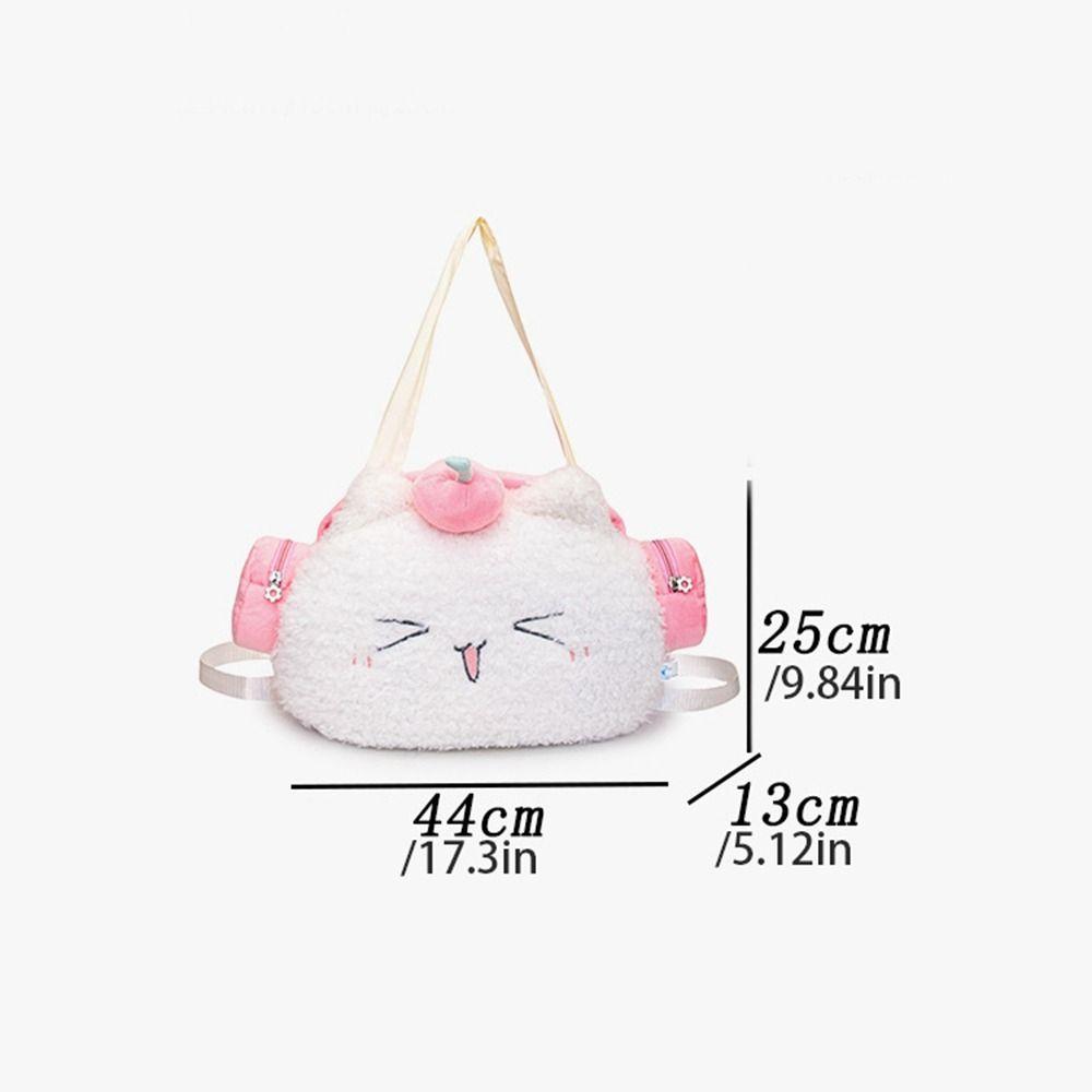 Storage Bag Plush Anime Shoulder Bag Stuffed Animals Plush Doll Crossbody Bag  Christmas Gifts