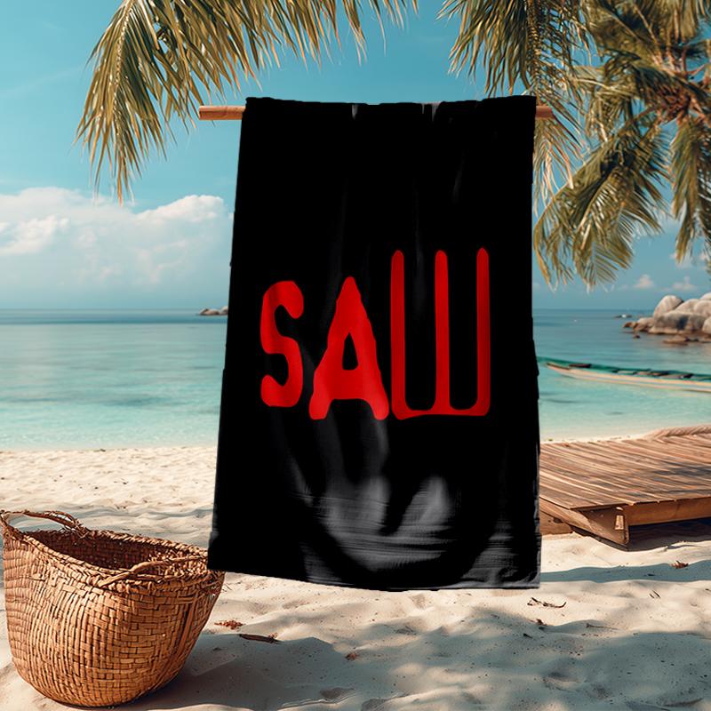 Saw Movie Fashion Beach Towel: Ideal for Summer Adventures Soft, absorbent and quick drying suitable for swimming and bathing