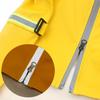 Pet Raincoat Reflective Large Dog Raincoat Cloak Type Transparent Rain Cap Dog Raincoat Zippered Pet Coat Dog Windproof