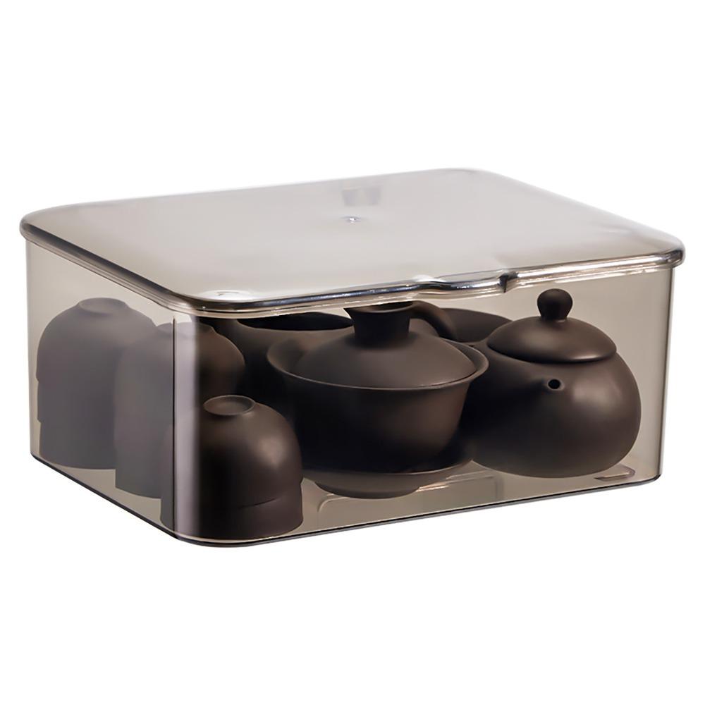 Large Capacity Transparent Storage Container Dustproof Multifunction Organizer Box Home Decor