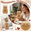 Vase Figurine Chat en Résine Forme Cœur Sculpture Décorative Ornement de Table Accessoire de Bureau Maison Bureau