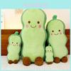 Peluche Oreiller Long Légume Pois Concombre Jouet Peluche Compagnon de Sommeil pour Enfants Cadeau Pour Enfants