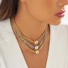 Accessories Hip Hop Trend Pendant Neck Chain Multi-layer Chain Clavicle Necklace Accessories Temperament Round Ball Personality Necklace