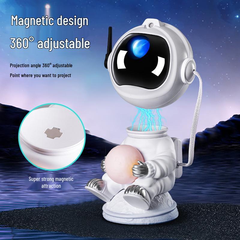 Remote Control Astronaut Projector: Starry Sky Night Light with USB Base