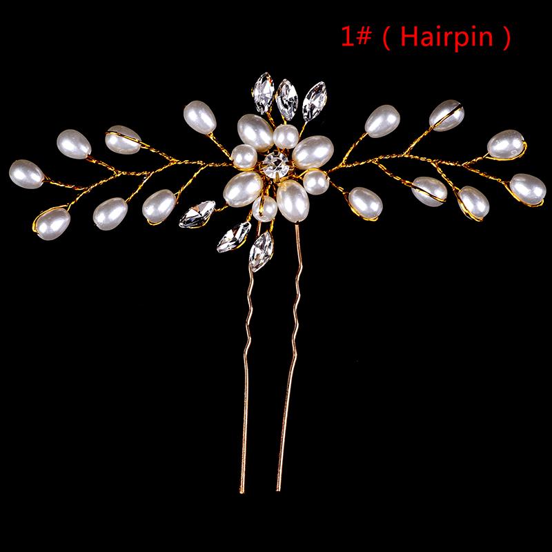 

35cm Wedding Headband Pearl Crystal Bridal Hair Accessories Headpiece Decorative