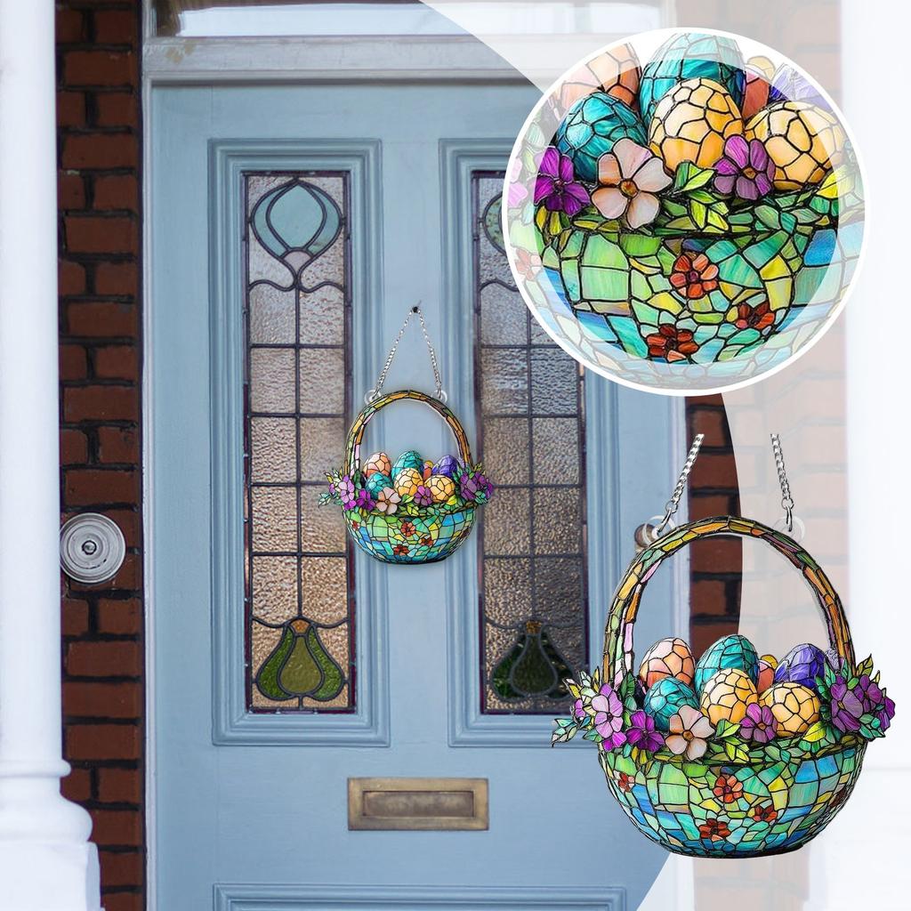 2D Easter Egg Acrylic Flat Printing, Suitable For Home Wall Decoration, Hanging And Hanging