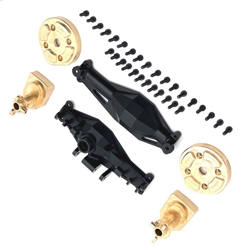 A71Z Carro RC Carcaça do Eixo Traseiro Latão Tampa da Porta do Copo Traseiro Kit de Eixo Para MJX 1/12 H12Y H12Y+ Acessórios de Upgrade para Carro RC