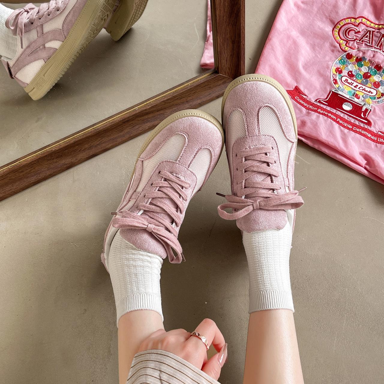 

Женская обувь на плоской подошве, весна-лето 2025, новая, ретро, универсальная, удобная, легкая, повседневная, спортивная, дышащая 40 светло-фиолетовый