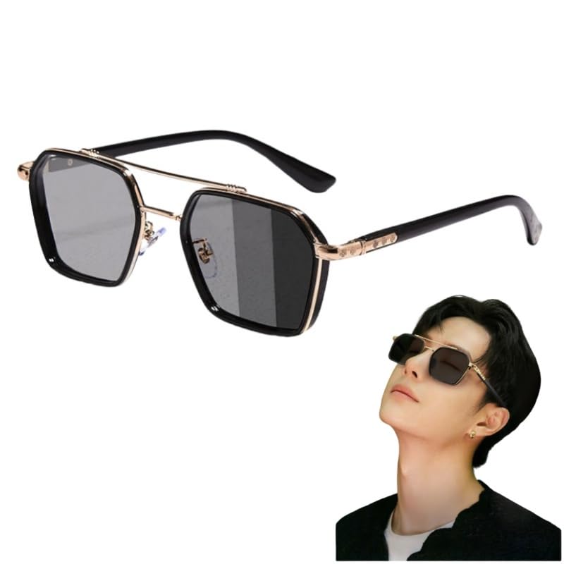 FEISEDY Photochromic Polarized Sunglasses with UV400 Protection and Unisex Glasses for B1328 Men's Color-Changing Lenses, Lightweight, 26g,