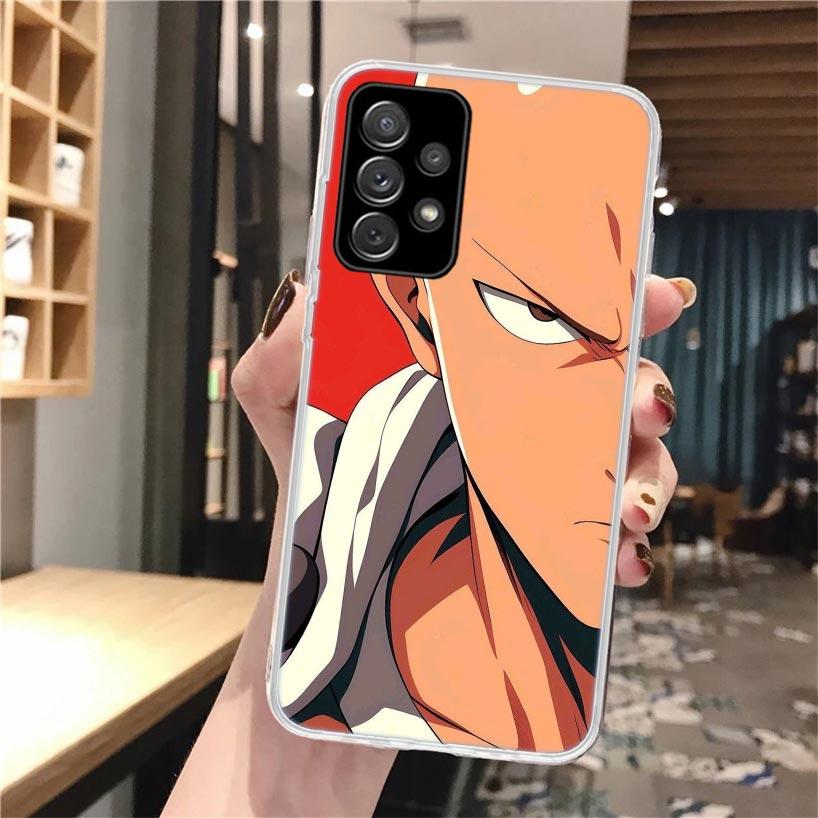 One P-Punch-Man Saitama King Soft Phone Case For Samsung Galaxy A16 A26 A36 A56 A15 A14 A13 A55 A54 A53 A35 A34 A33 A25 A24 A23