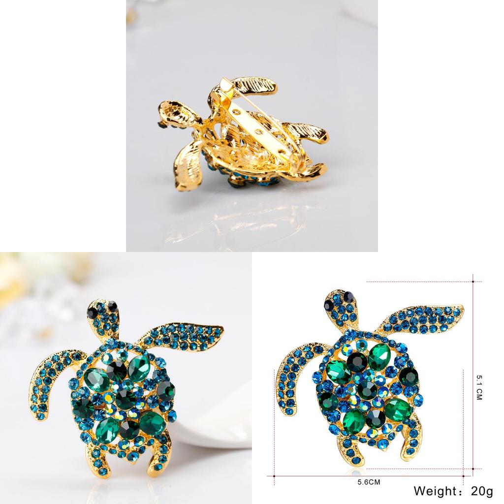 Animal Turtle Brooch Pin With Electroplated Alloy For Fashion Accessories