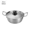 New Mini Ramen Pot with Lid Gold Plated Soup Pot Multifunction Stainless Steel Hot Pot Camping Cookware