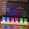 RGB Glow Tube Esports Desktop Clock - DIY Artistic Ornament and Gift