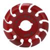 Grinder Shaping Disc Stainless Steel 12 Teeth Carving Disc for Angle Grinders Wood Rubber Red