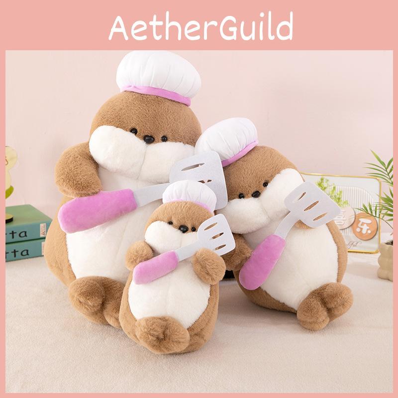 Plush Animal Chef Seal Toy With Short Plush Material For Kids Gift And Collectors