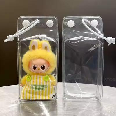 Non-Toxic 1/3Pcs For Labubu 4.0 10Cm Protective Case Outgoing Display Bag The Monsters Pin For Love Series Doll Outfit Accessories Gifts