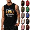 Men's Sleeveless Tank Top Casual Loose Fit Summer Muscle Shirt Oktoberfest Graphic Printed Vest Comfortable Cotton Blend