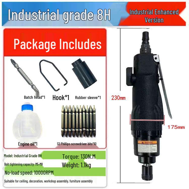 High-Power Industrial Grade Pneumatic Air Screwdriver for Woodworking