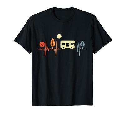 RV Camper Heartbeat Camper T-shirt