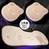 Summer car seat cushion cartoon bear rabbit ice silk car comfort seat cushion breathable and comfortable car interior seat cover