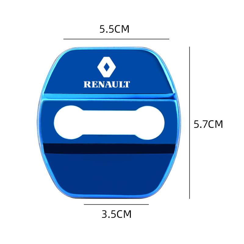 Hub Caps Car Styling Door Lock Cover Emblems Case For Renault koleos duster megane 2 logan clio Kadjar Car Door Protective Decor