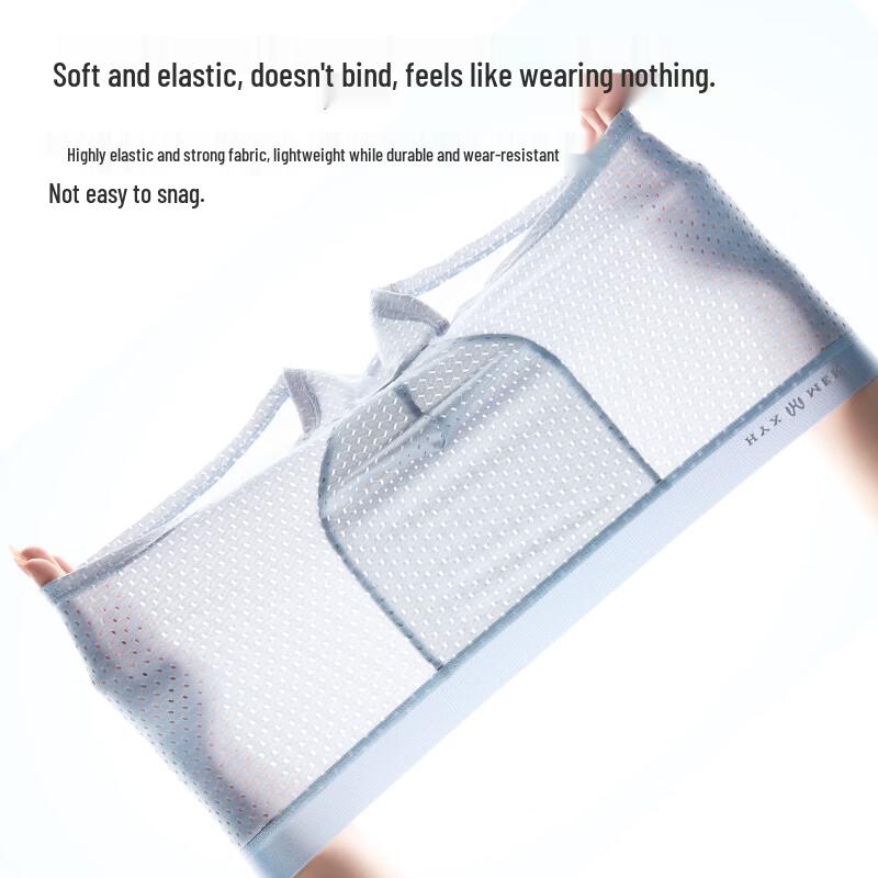 Hengyuanxiang Men's Ice Silk Mesh Boxer Briefs