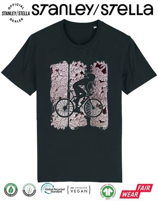 Herren Radsport T-Shirt - Malerei Effekt Fahrer - Radfahrer Fahrradbekleidung Fahrradausrüstung