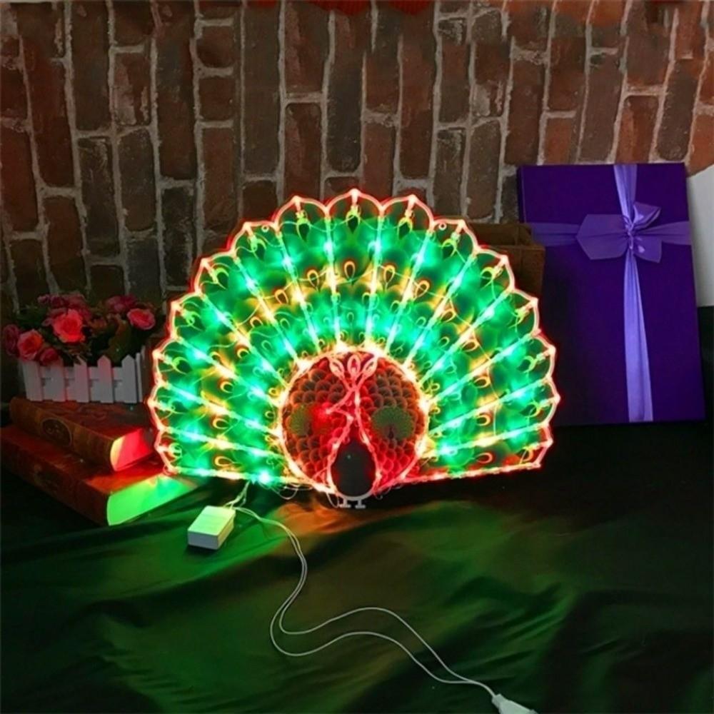 Plug-in Peacock Lights Sunflower Star Atmosphere Lights Fashion LED Lights  Holiday Party