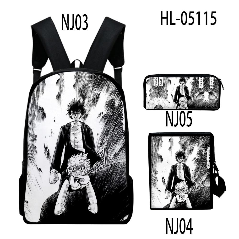 Klassisch Neuheit Zatch Bell Anime 3D-Druck 3 Stück/Set Schüler Rucksäcke Laptop Tagesrucksack Rucksack Schräg Schultertasche Federmäppchen