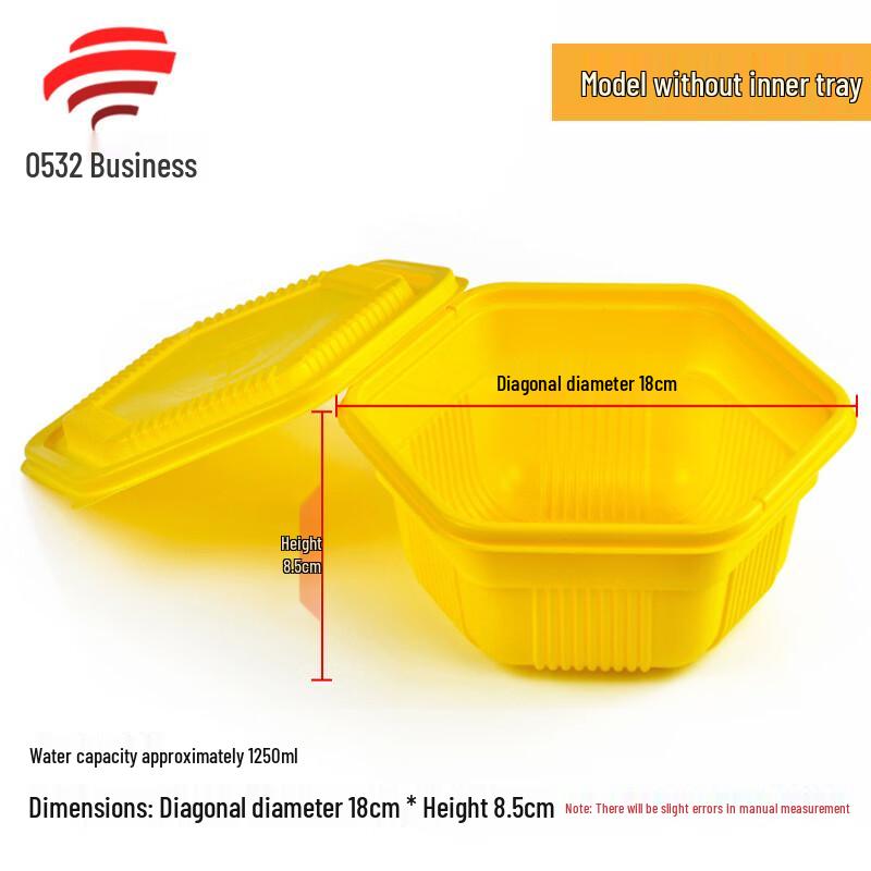 Hanyou Double-Layer Hexagonal Meal Prep Containers