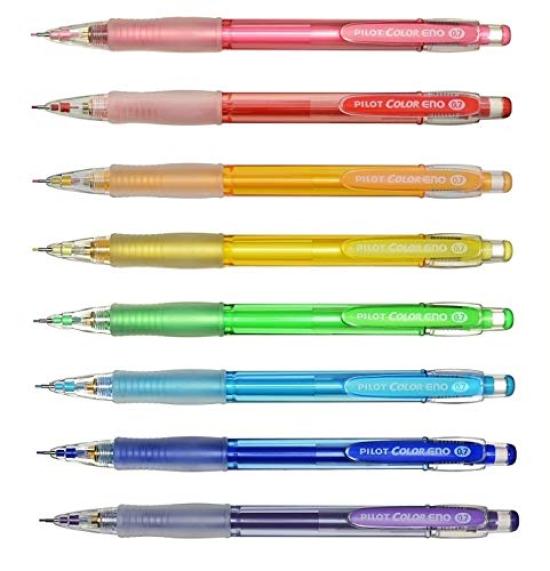 Pilot Color Eno Mechanical Set Pencil, 0.7mm, 8-Color