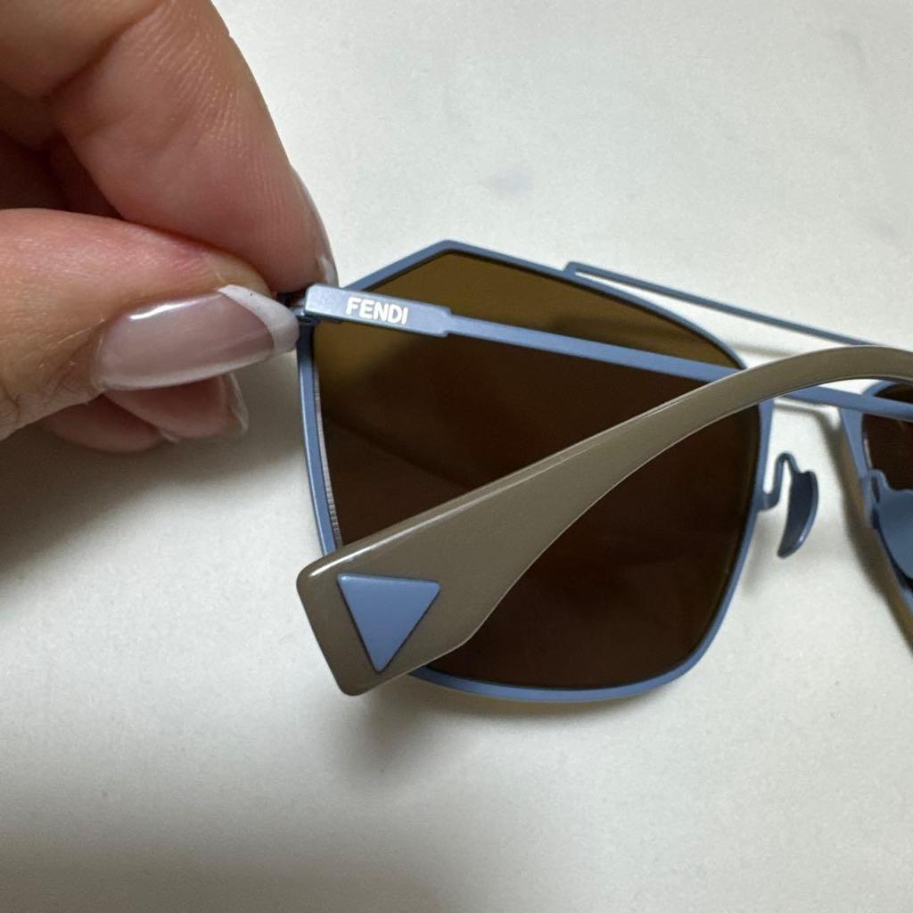 Used Unused item FENDI sunglasses Azure blue with case