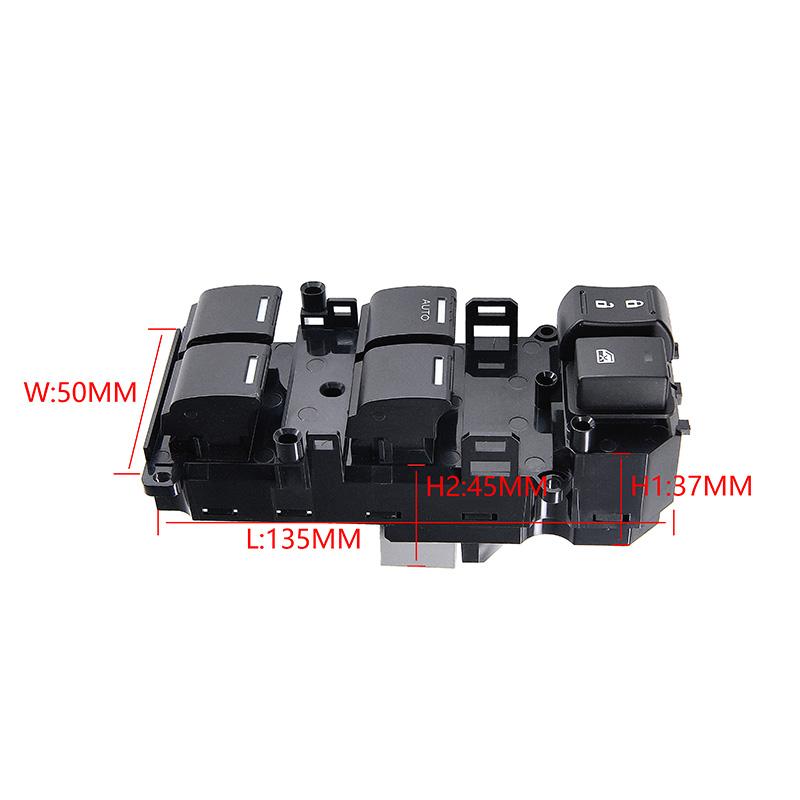 35750-TB0-H01 35750TB0H01 Car Front Driver Side Electric Power Window Lifter Master Control Switch For Honda Accord 2008