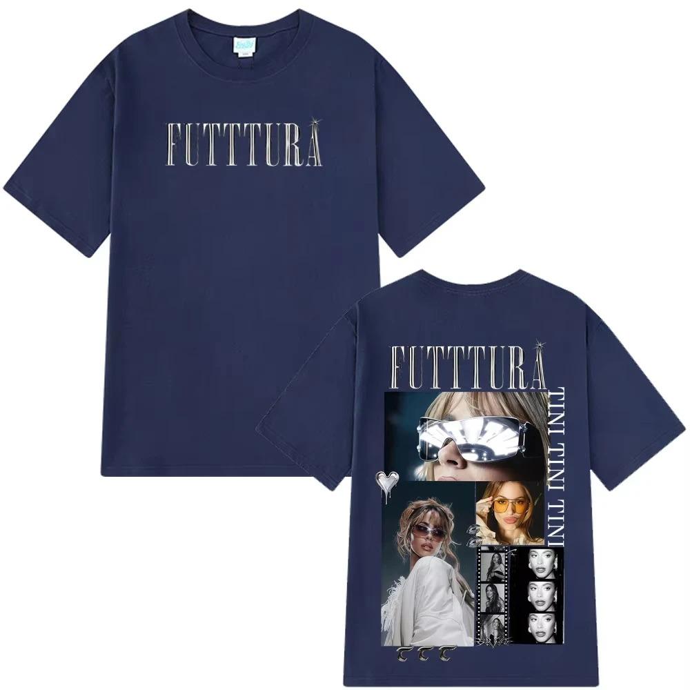 Tini Stoessel Futtura Album Tour 2026 Graphic TShirt Unisex Fashion Summer Cotton Trendy Casual Women And Men Tshirts
