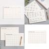 Perfectly Designed Simple Tearable Monthly Plan Book For Organized Work And Study Notes