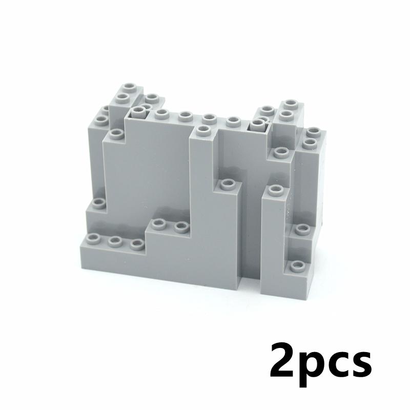 Assemble Particles 6082 6083 23996 47847 Moc Rock Panel City Street View DIY Enlighten Building Blocks Compatible With Brand