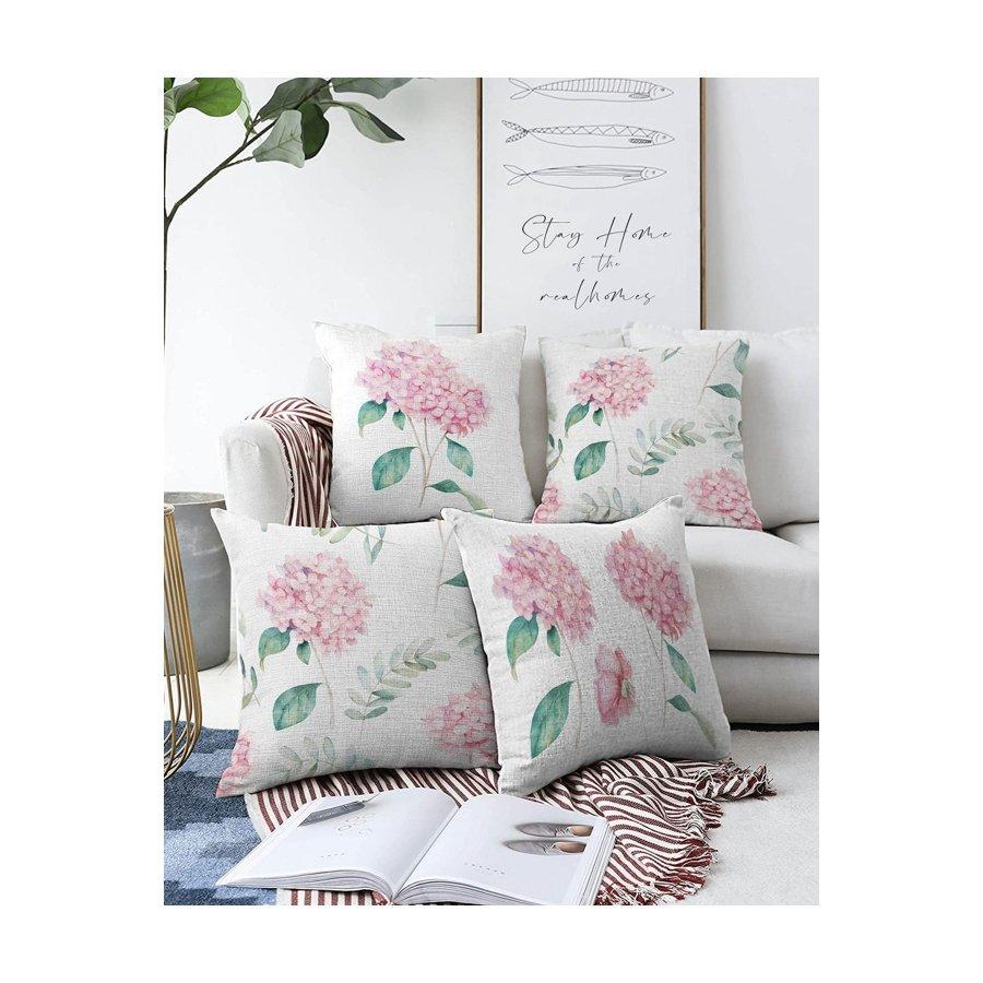 4-teiliges, digital bedrucktes Kissenbezug-Set